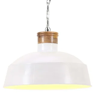 VidaXL Industrialna lampa wisząca, 32 cm, biała, E27 320834 - Lampy pozostałe - miniaturka - grafika 1
