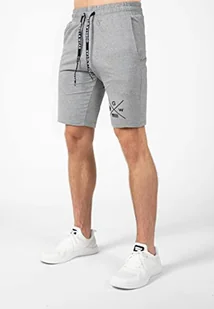 Gorilla Wear Cisco szorty - czarne - funkcjonalne lekkie krótkie spodnie z nadrukiem logo do uprawiania sportu, na co dzień, czas wolny, trening, z bawełny, poliestru, wygodne - Spodenki damskie - miniaturka - grafika 1