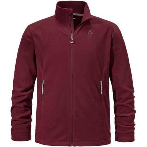 Schöffel Męska kurtka polarowa Cincinnati3, oddychająca, lekka kurtka polarowa, szybkoschnąca kurtka outdoorowa z materiału Tecnopile (Dark Burgundy), 48