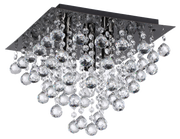 Lampy sufitowe - Lancaster crystal - plafon 3 płomienny czarny 627803-29 - miniaturka - grafika 1