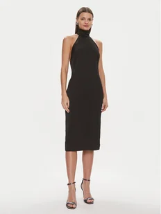 KARL LAGERFELD Sukienka koktajlowa 240W1307 Czarny Slim Fit - Sukienki - miniaturka - grafika 1