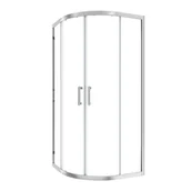 Kabiny prysznicowe - Kabina prysznicowa półokrągła Easy 90 x 90 x 190 cm chrom Sensea - miniaturka - grafika 1