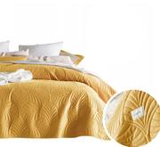 Narzuty - Narzuta na łóżko pikowana 170x210 Feel musztardowa - miniaturka - grafika 1