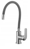 Baterie kuchenne - Kuchinox Elza Jednouchwytowa bateria kuchenna stojąca z elastyczną wylewką chrom/szara BKE961D - miniaturka - grafika 1