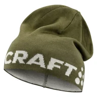 Czapki męskie - Czapka zimowa CRAFT ADV NORDIC TRAINING MERINO LOGO HAT 1914807-664000 – Oliwkowy - miniaturka - grafika 1