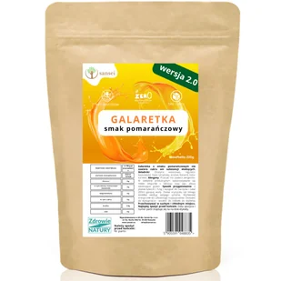 Sansei galaretka b. cukru b. słodzików op. 200g smak pomarańczowy - Galaretki - miniaturka - grafika 1