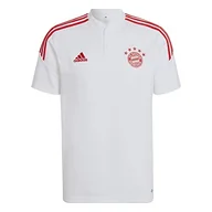 Koszulki męskie - adidas Męska koszulka polo FCB TR Polo, biała, XS - miniaturka - grafika 1