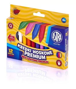 Astra Kredki woskowe 12 kolorów Vision KR18AST - Przybory szkolne - miniaturka - grafika 3