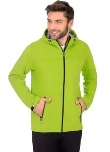 Trigema Męska kurtka softshell-Kapuzenjacke, Żółty - żelowy (cytryna 271), L - Kurtki męskie - miniaturka - grafika 1