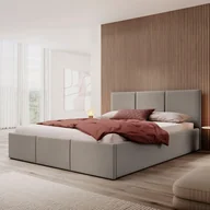 Łóżka - Łóżko tapicerowane z pojemnikiem SFG0111 | 180x200 | Welur | Ciemny beż #6 - miniaturka - grafika 1