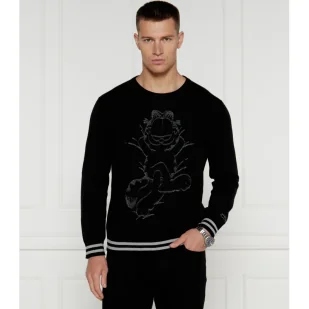 Iceberg Sweter ICEBERG X GARFIELD | Regular Fit | z dodatkiem wełny - Swetry męskie - miniaturka - grafika 1