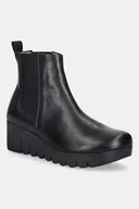 Botki damskie - Fly London sztyblety VAZE177FLY damskie kolor czarny na koturnie P145177000 - miniaturka - grafika 1