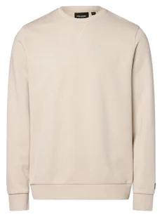 Lyle & Scott Bluza męska Mężczyźni Bawełna beżowy jednolity, S - Bluzy męskie - miniaturka - grafika 1