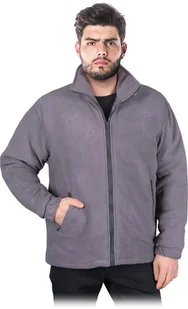 BLUZA OCHRONNA OCIEPLANA Z POLARU REIS POL-POLAREX; SZARY/STALOWY (XXXL) - Odzież robocza - miniaturka - grafika 1