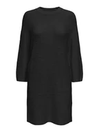 Sukienki - ONLY Sukienka dzianinowa w kolorze czarnym - miniaturka - grafika 1