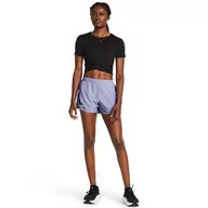 Spodnie sportowe damskie - Damskie spodenki do biegania Under Armour UA Fly By Short - fioletowe - UNDER ARMOUR - miniaturka - grafika 1