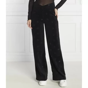 HUGO Spodnie dresowe Navalia | flare fit - Dresy damskie - miniaturka - grafika 1