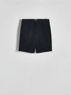 Spodenki damskie - Reserved - Szorty regular fit - czarny - miniaturka - grafika 1