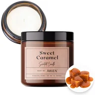 Świece - Świeca Sojowa Słodka Przyjemna Bawełniany Knot o Zapachu Słodki Karmel - miniaturka - grafika 1