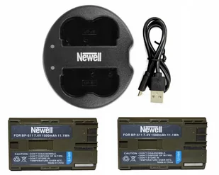 Zestaw Ładowarka Dual Sdc-Usb+ 2Akumulatory Bp-511 - Ładowarki i akumulatory - miniaturka - grafika 1