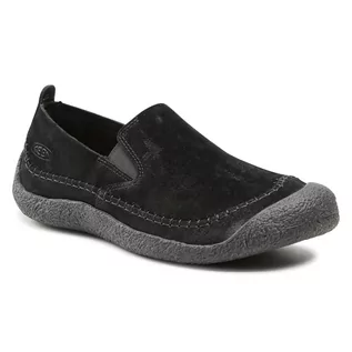 Półbuty damskie - Keen Półbuty Howser Suede Slip-On 1024944 Black/Black - grafika 1