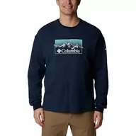 Odzież trekkingowa damska - Bluza Turystyczna bez kaptura Męska Columbia Duxbery Relaxed LS Tee - miniaturka - grafika 1