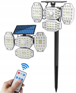 LAMPA SOLARNA LED Słupek CZUJNIK Ruchu Zmierzchu - Lampy ogrodowe - miniaturka - grafika 1