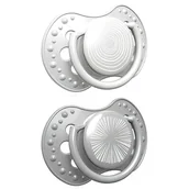 Smoczki uspokajające - Smoczek silikonowy dynamiczny LOVI 0-3m 2 szt. Harmony Boy - miniaturka - grafika 1