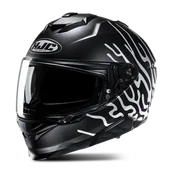 Kaski motocyklowe - Kask Integralny HJC i71 Celos MC5SF Matowy czarny/złamany białyXXL - miniaturka - grafika 1