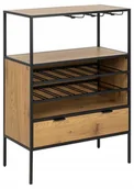 Witryny - Witryna Szafka Na Wino Seaford Industrialna metal - miniaturka - grafika 1