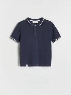 Reserved - T-shirt polo - granatowy - Bluzy dla chłopców - miniaturka - grafika 1