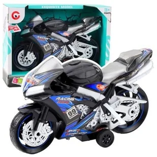 Motor wyścigowy czarno niebieski - Samochody i pojazdy dla dzieci - miniaturka - grafika 1