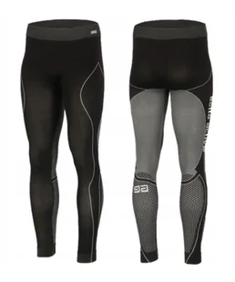 LEGGINSY GATTA THERMO MAN FUGO/BLANC (kolor black-grey, rozmiar S) - Kalesony - miniaturka - grafika 1