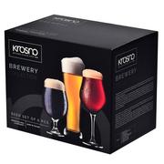 Kieliszki - Krosno Zestaw konesera piwa Brewery 1 szt 6 części) - miniaturka - grafika 1