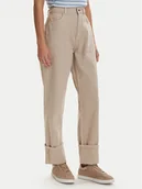 Spodnie damskie - ONLY Jeansy Everly 15364368 Beżowy Straight Fit - miniaturka - grafika 1