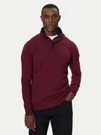 Swetry męskie - KARL LAGERFELD Sweter 655005 554399 Bordowy Slim Fit - miniaturka - grafika 1