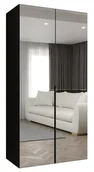 Szafy - Szafa uchylna otwierana ALICANTE 3 100 wys. 202 cm Czarny + u. Czarny - miniaturka - grafika 1