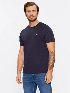 Gant T-Shirt Shield 2003184 Granatowy Regular Fit - Koszulki męskie - miniaturka - grafika 1