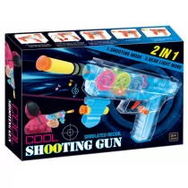 PISTOLET NA STRZAL B/O 2W1 22X4X15 PUD Madej - Zabawki militarne - miniaturka - grafika 1