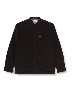 Tommy Jeans Męska koszula sztruksowa TJM RLX Casual, Czarny, 3XL - Koszule męskie - miniaturka - grafika 1