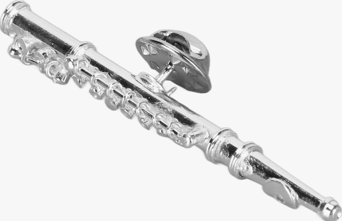 BROSZKA 5.84 CM FLET MUZYCZNY OZDOBNA ELEGANCKA ETUI PRZYPINKA KLAPA