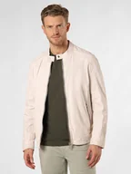 Kurtki męskie - Milestone Męska kurtka skórzana - MSLacona Mężczyźni skóra biały jednolity, 56 - miniaturka - grafika 1