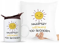 Gadżety dla niej i dla niego - ZESTAW PODUSZKA + KUBEK WĘDKARZA RYBAKA PREZENT z Nadrukiem ze Zdjęciem - miniaturka - grafika 1
