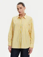 Koszule damskie - Tommy Hilfiger Koszula WW0WW45612 Żółty Relaxed Fit - miniaturka - grafika 1