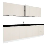 Meble kuchenne - Zestaw mebli kuchennych beż piaskowy R8-F34 - miniaturka - grafika 1