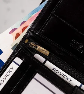 Elegancki, Skórzany Portfel Męski Z Czerwonym Akcentem Lumarko! - Portfele - miniaturka - grafika 8