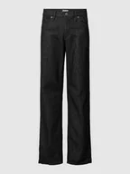 Spodnie męskie - Jeansy o kroju straight fit z kieszeniami z tyłu model ‘Straight Slit Jeans’ - miniaturka - grafika 1