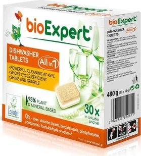 bioExpert, Ekologiczne tabletki do zmywarki All in 1, 30szt - Akcesoria i części do zmywarek - miniaturka - grafika 1
