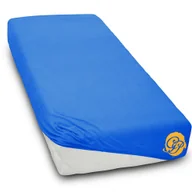 Prześcieradła - Prześcieradło Bawełniane Jersey 120X200Cm Niebieski - miniaturka - grafika 1