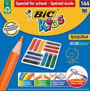 Przybory szkolne - Bic Kredki ołówkowe Kids Evolution Triangle ECOlutions 144 szt. - miniaturka - grafika 1